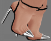 SHOE - HEELS SILVER