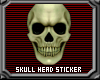 Skull Head Sticker