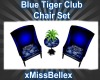 Blue Tiger Chair Set