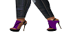 Purple/Black heels