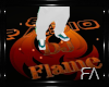 DJ Flame Floor Sign