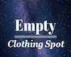 {K} Empty Clothing Spot