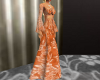 Orange Lace Gown
