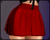 Red Pleated Skirt  LLT