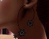 [J] Goth Bs rose earring