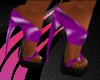 Purple Pvc Curved Heels