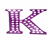 Purple Sign Letter K
