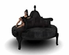 royal couch black velvet