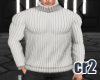 White Winter sweater