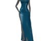 VF teal shiny dress