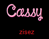 Cassy Neon Pink Sign
