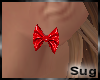 Sug* Red Bow Earings.