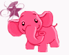 Animated pink elephant