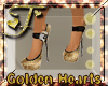 ~F~Golden Hearts Heels