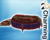 velvet ottoman