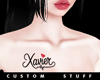 Custom Xavier Tattoo
