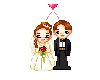 bride~groom dangle