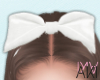 Aki Big Bow Band White