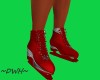 (M) RED CUSTOM SKATES