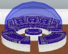 Blue Bandana Round Sofa