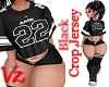 Jersey Crop Black