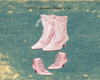 Pink victorian Boots