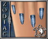 Blue Rose Nails