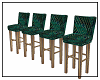 bar stool set green v2
