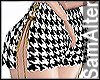 CC SKIRT PLAID SPIKES