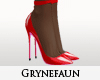 Red pink heels nylons