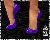 Purple Striped Pumps