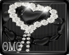 QMQ Black Bracelet Heart