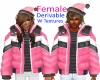Winter Coat Pink Blk (F)