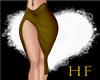 ^HF^ Gold Slit Skirt