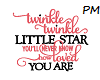 Rug/ Wall Twinkle Quote