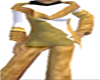 whit & gold pant suit