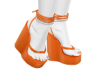 orange shoes