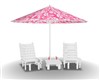 PINK/ WHITE DECK CHAIRS