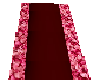 pink and red wedding rug