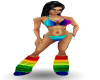 Rainbow Rave Bikini