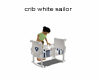 crib white sailor 