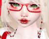 red y2k glasses âå½¡