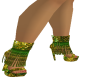 Green/Gold sandals