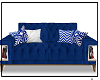 blue velet sofa