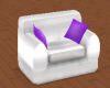 Silver Purple Chair