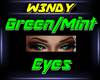 Real Greem/mint eyes