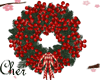 xmas wreath  red