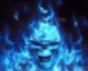 Blue Flashing Skull