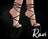 R. Ava Black Heels
