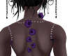 purple rose necklace